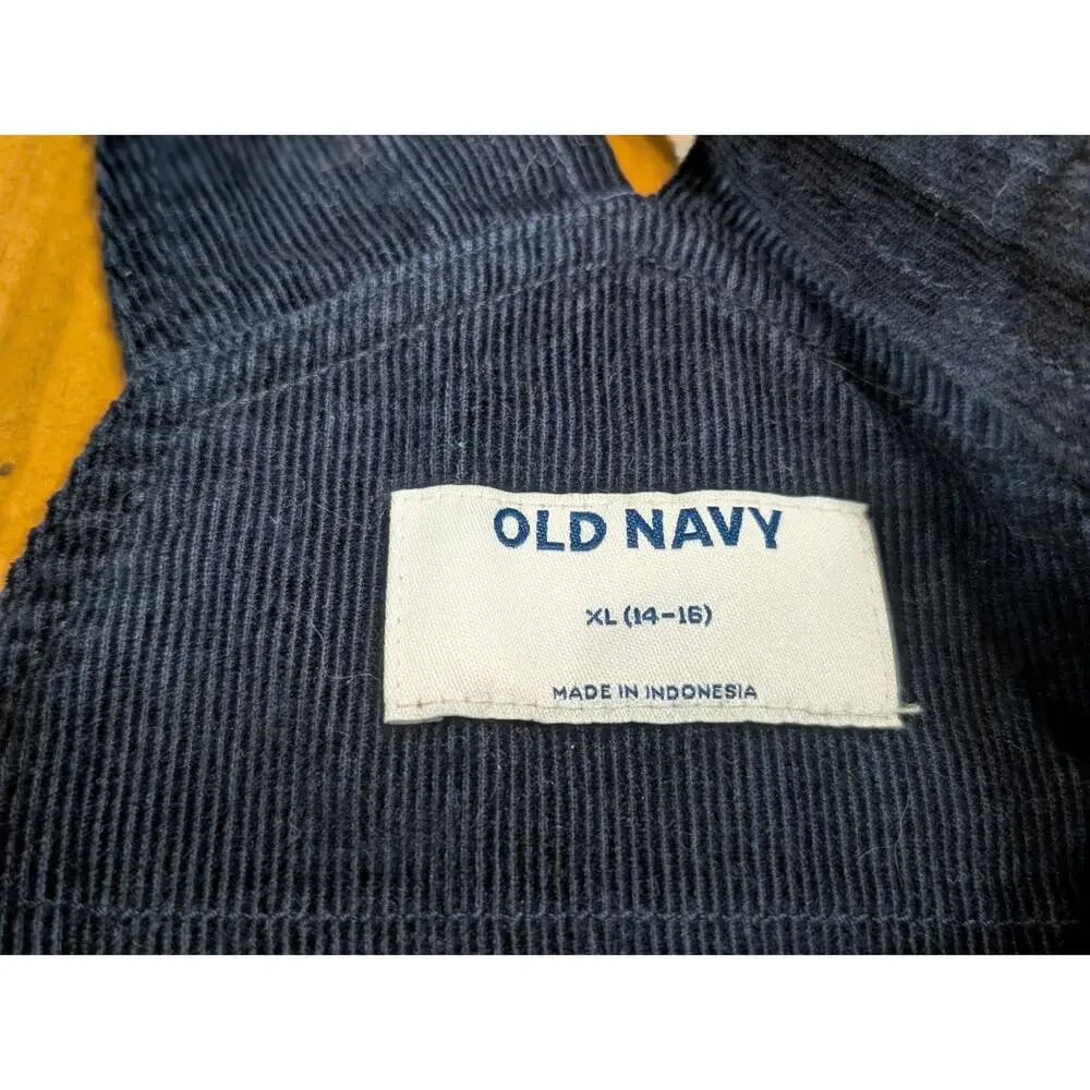 Old Navy, Corduroy Overall Dress, Navy, XL 14/16, NWOT